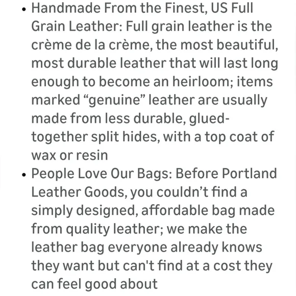 Portland Leather Goods Black Leather Tote Bag + Makeup Bag - Picture 4 of 16